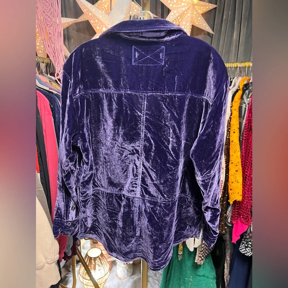 Free People We the Free Peyton Velvet Pullover Top in First Pace NWOT - Picture 7 of 8